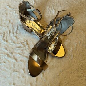 New Rosegold Strappy Heels. Nina. Size 6.